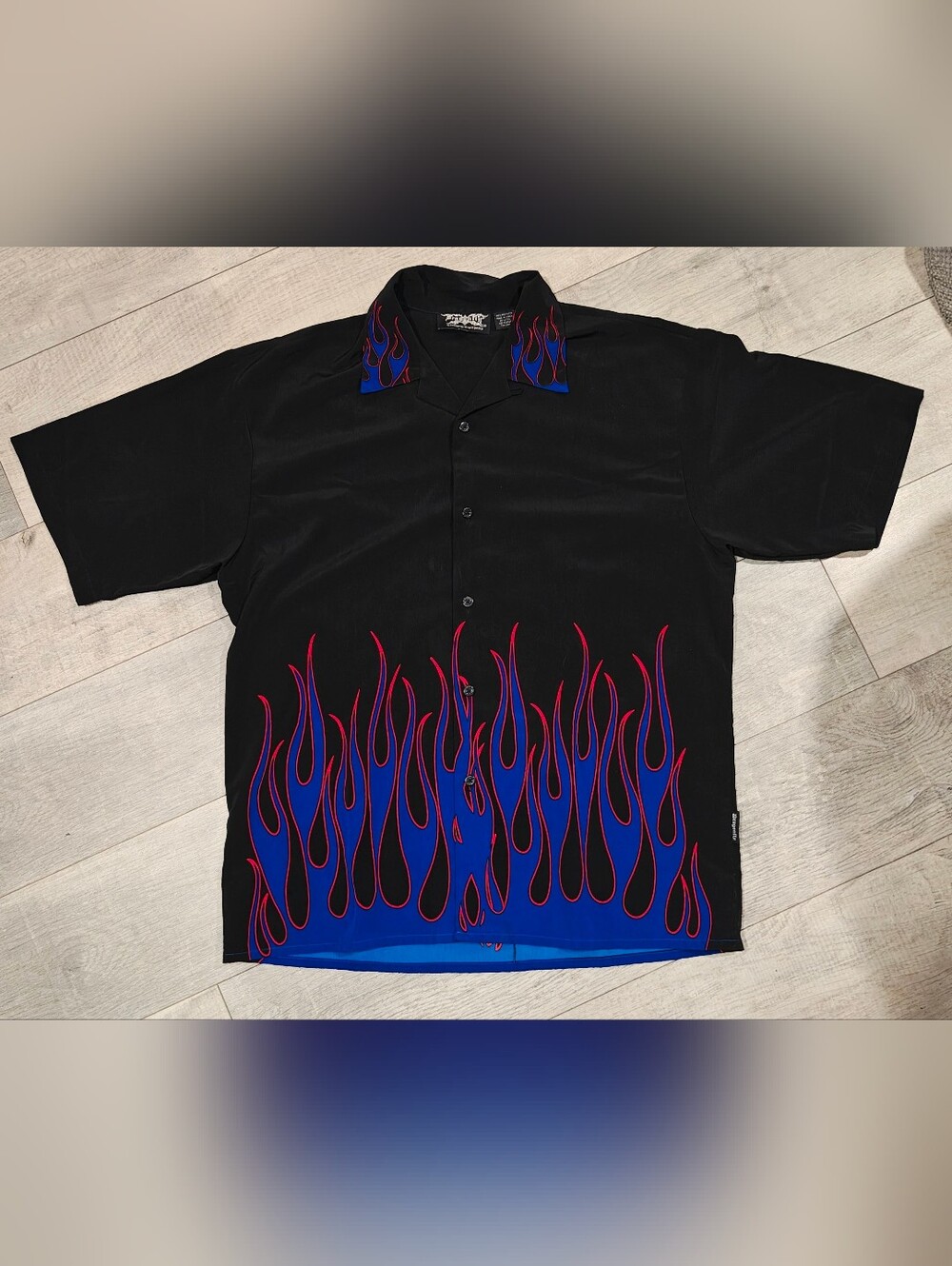 Vintage Y2k Dragonfly Clothing Co. Flame Shirt